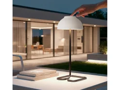 Sale Ledkia Lámpara de Mesa LED Portátil para Exterior con Batería USB Recargable Carlo / Negro Blanco