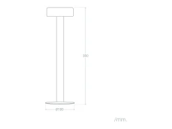 Outlet Ledkia Lámpara de Mesa LED Portátil con Batería USB Recargable Bunza Negro