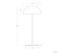 Ledkia Lámpara de Mesa LED Portátil Exterior con Batería USB Recargable Mugla Rojo Online