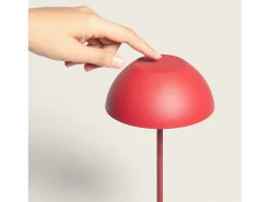 Ledkia Lámpara de Mesa LED Portátil Exterior con Batería USB Recargable Mugla Rojo Online