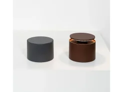 Lámpara De Mesa-Lámpara de mesa LED portátil y recargable Push Up oscuro Gris