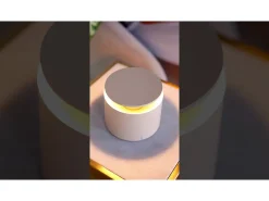 Lámpara De Mesa-Lámpara de mesa LED portátil y recargable Push Up oscuro Gris