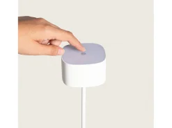 New Ledkia Lámpara de Mesa LED Portátil Exterior con Batería USB Recargable Mounka Square Blanco