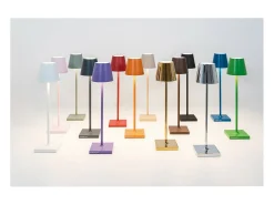 Lámpara de mesa LED recargable y regulable Poldina Pro Micro Corten con batería de hasta 12 horas Marru00f3n Outlet