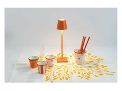 Lámpara De Mesa-Lámpara de mesa LED recargable y regulable Poldina Pro Micro con batería de hasta 12 horas Naranja