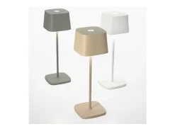 Outlet Lámpara de mesa LED recargable y regulable Ofelia Pro Corten Marru00f3n