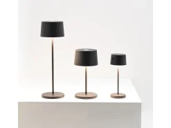 Lámpara De Mesa-Lámpara de mesa LED recargable y regulable Zafferano OLIVIA PRO MICRO Corten Marru00f3n