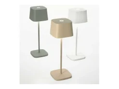 Discount Lámpara de mesa LED recargable y regulable Ofelia Pro oscuro Gris
