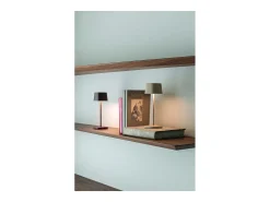 Best Lámpara de mesa LED recargable y regulable Zafferano OFELIA PRO MICRO Corten Marru00f3n