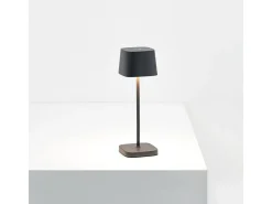Best Lámpara de mesa LED recargable y regulable Zafferano OFELIA PRO MICRO Corten Marru00f3n