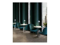 Hot Lámpara de mesa LED recargable y regulable Zafferano AMELIE White Blanco