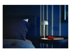 Lámpara de mesa LED recargable y regulable color Zafferano CIRCE Blanco New