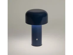 Ledkia Lámpara De Mesa-Lámpara de Mesa LED 2W Portátil Metal con Batería USB Recargable Zaipi Azul