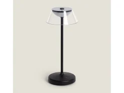 Outlet Ledkia Lámpara de Mesa LED 3W Portátil con Batería USB Recargable Dipley Negro