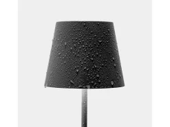 Sale Lámpara de mesa LED Zafferano Poldina Pro Avio recargable regulable hasta 12 h IP65 apta exterior Azul