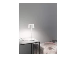 Lámpara de mesa LED Zafferano Ofelia Pro Sage, recargable y regulable - 2200-2700-3000K - potencia máxima 9h Verde