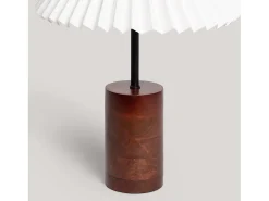 Ledkia Lámpara de Mesa Madera Leonessa ILUZZIA Blanco roto Online