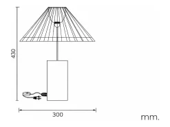 Ledkia Lámpara de Mesa Madera Leonessa ILUZZIA Blanco roto Online
