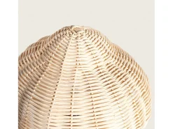 Best Ledkia Lámpara de Mesa Madera y Ratán Karava Natural Beige