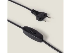 Ledkia Lámpara Suspendida-Lámpara de Mesa Metal Elia Plateado