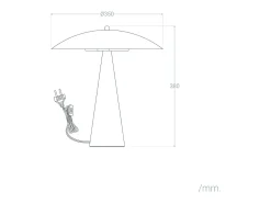 Ledkia Lámpara De Mesa-Lámpara de Mesa Metal Irmah Beige