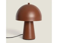 Sale Ledkia Lámpara de Mesa Metal Quinga Marrón Marru00f3n