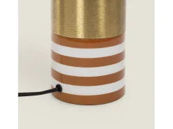 Ledkia Lámpara De Mesa-Lámpara de Mesa Metal Tanev Darpan Naranja