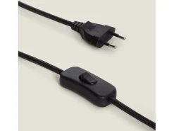 Hot Ledkia Lámpara de Mesa Metal y Madera Mallavi Amarillo