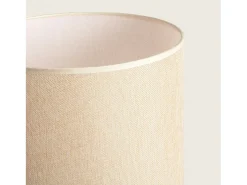 Hot Ledkia Lámpara de Mesa Metal y Tela Muka Menta Verde