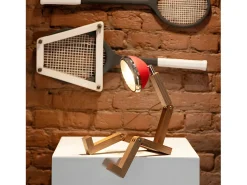 Piffany Copenhagen - Mr. Wattson Lámpara de Mesa Mini Mr. Wattson Roja Piffany Copenhague - Lámpara LED Vintage Articulada de Madera de Fresno Rojo Online