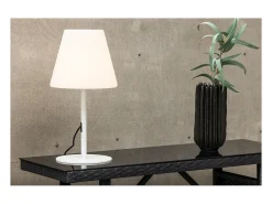 ebuy24 Iluminación Exterior-Lámpara de mesa Moris para exterior color . Blanco