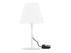 ebuy24 Iluminación Exterior-Lámpara de mesa Moris para exterior color . Blanco