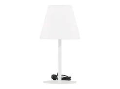 ebuy24 Iluminación Exterior-Lámpara de mesa Moris para exterior color . Blanco