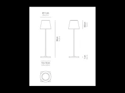 Best Lámpara de mesa Poldina Pro Peanuts - Friends recargable y regulable con batería de hasta 12 horas. Para uso exterior IP65 Multicolor
