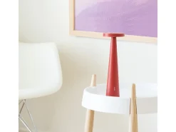 Sale Lámpara de mesa recargable Zafferano Angelina: inalámbrica, cabezal ajustable, control táctil, diseño interior moderno, color Blanco