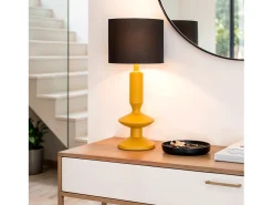 Hot Ledkia Lámpara de Mesa Resina Tinola Daleth Azul