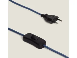 Hot Ledkia Lámpara de Mesa Resina Tinola Daleth Azul