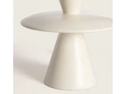 Outlet Ledkia Lámpara de Mesa Resina Wismar Blanco roto