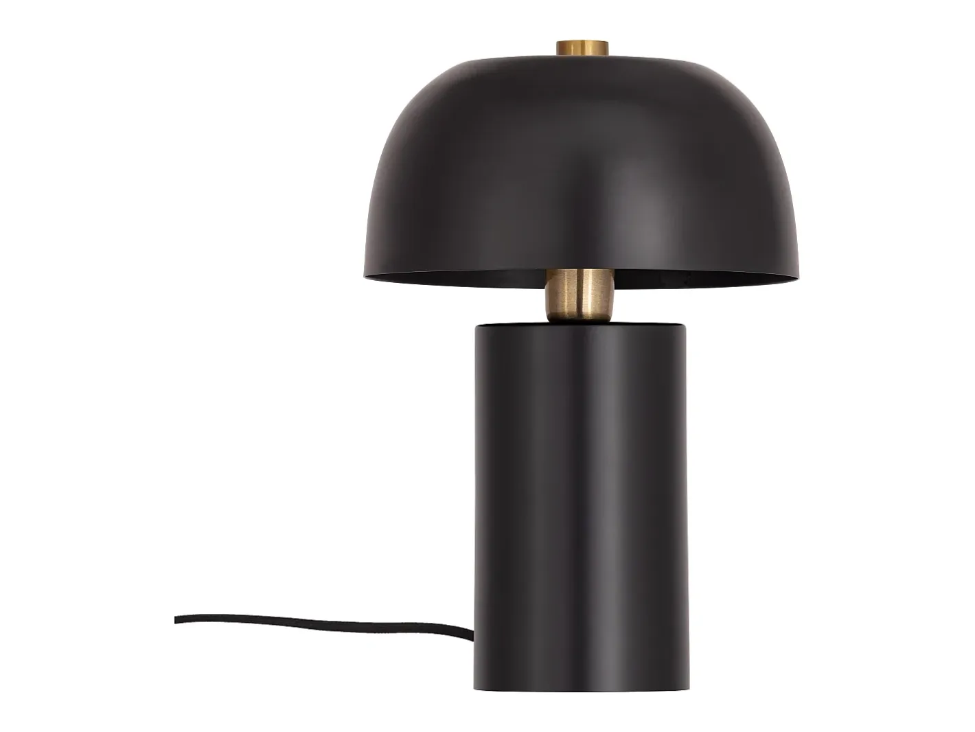 Discount OZAIA Lámpara de mesa seta de metal, D. 26 x A. 39 cm, , WINDY Negro