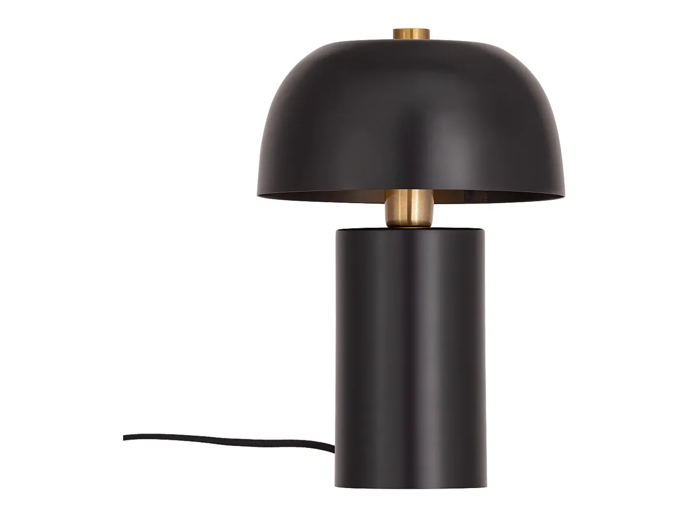 Discount OZAIA Lámpara de mesa seta de metal, D. 26 x A. 39 cm, , WINDY Negro