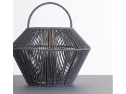 7H SEVENON Lámpara Suspendida-Lámpara de Mesa Shaoran 24x24x25cm 7hSevenOn Deco Gris