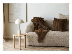 Les Tendances Lámpara De Mesa-Lámpara de mesa SHEFFIELD – Lámpara de mesa de mármol y acero Beige