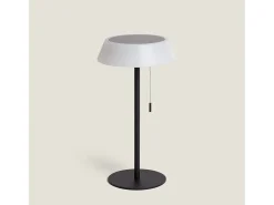 Ledkia Iluminación Exterior-Lámpara de Mesa Solar Exterior LED 1.2W Metal Aldana Negro