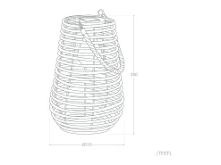 Hot Ledkia Lámpara de Mesa Solar Exterior LED Raikot Natural Color natural claro