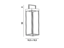 Online Lámpara de mesa solar y recargable CAGE de Perenz Oscuro H50cm Gris