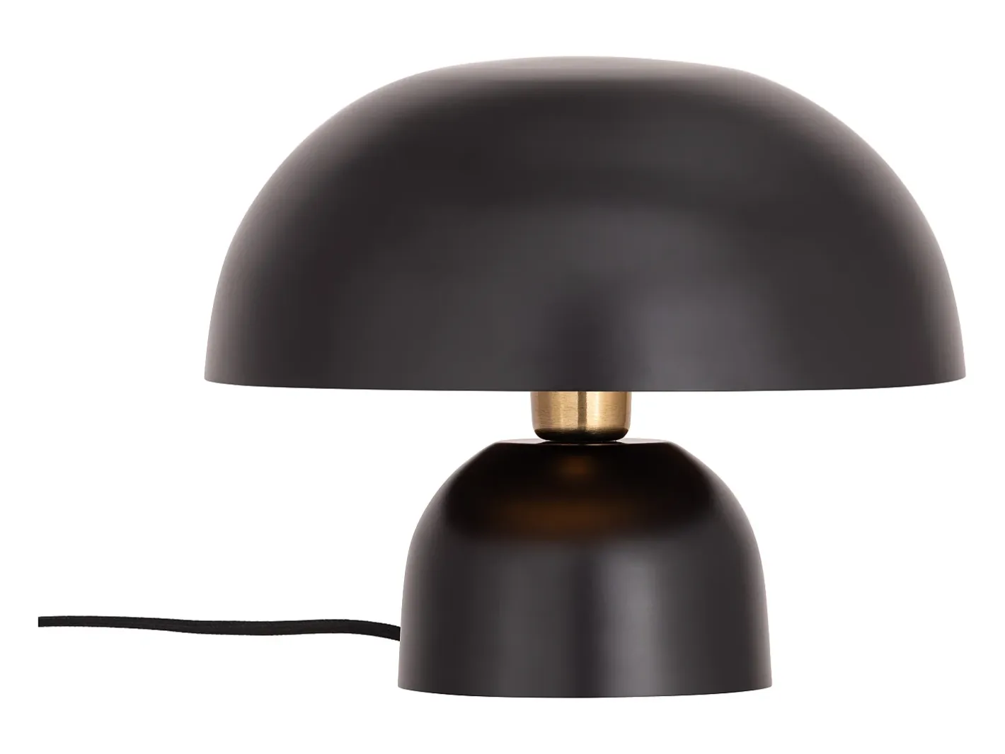 OZAIA Lámpara De Mesa-Lámpara de mesa tipo seta de metal, D. 31 x Alt. 25 cm, , SIDNEY Negro