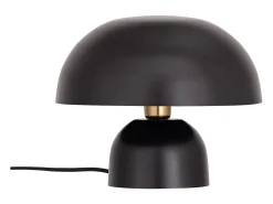 OZAIA Lámpara De Mesa-Lámpara de mesa tipo seta de metal, D. 31 x Alt. 25 cm, , SIDNEY Negro
