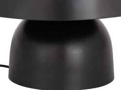 OZAIA Lámpara De Mesa-Lámpara de mesa tipo seta de metal, D. 31 x Alt. 25 cm, , SIDNEY Negro