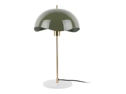 LEITMOTIV Lámpara de mesa Waved Dome - Blanco New