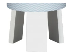 Sauthon Lámpara De Mesa-Lámpara de mesilla con base de algodón Azul